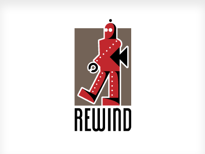 Rewind logo logo rewind robot toy