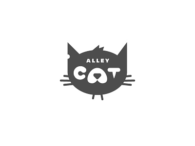 Alley Cat a cat gato logo nose rough snout tough