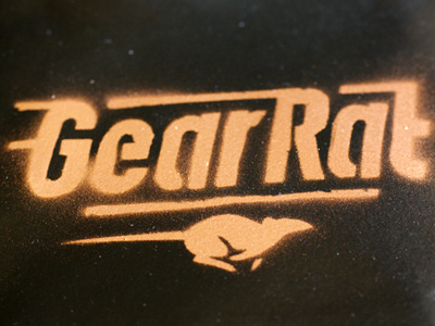 GearRat3 logo rat speed shop spray paint