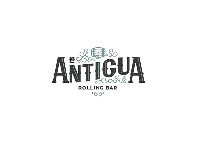 la Antigua airstream antique barrel flourishes logo mexico tequila vintage