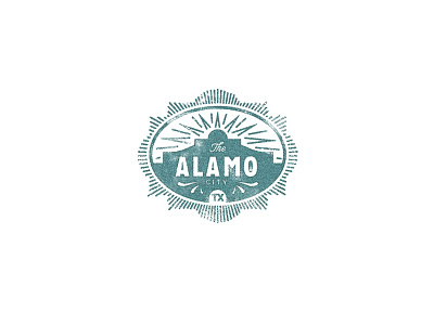 Alamo city alamo badge logo san antonio seal