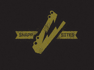 Snapp Sites banner bolt croc crocodile lightning logo practice texture