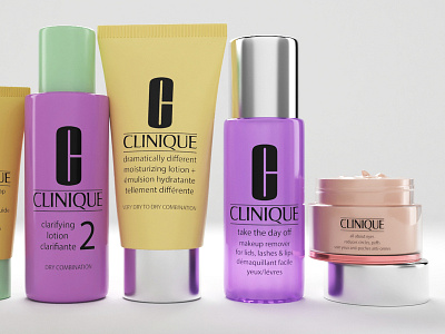 Clinique Packshot - CGI 3d 3d design 3dscene 3dsmax maya photoshop render vray