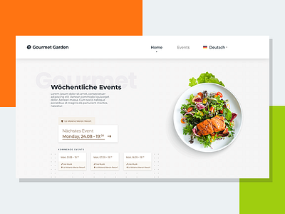 Web Design - Gourmet ✨ adobe xd food web food website gourmet ui uidesign uiux ux web design webdesign website website design