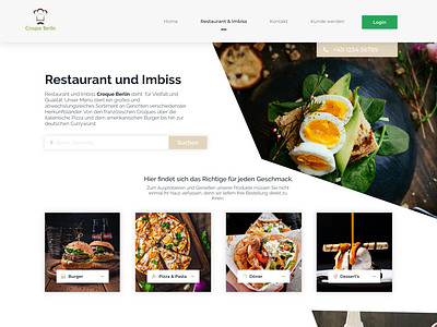 Web Design - Restaurant Imbiss 💫 adobe xd figma restaurant website ui uidesign uiux ux webdesign website website concept website design