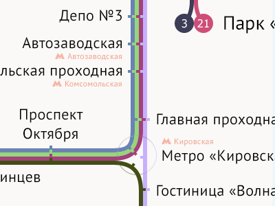 Nizhny Novgorod tram map 2