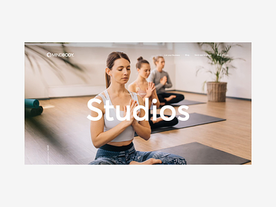 Mindbody Studios Page after affects animation desktop design digital exploration principle app product design ui visual design website design yoga yoga studio