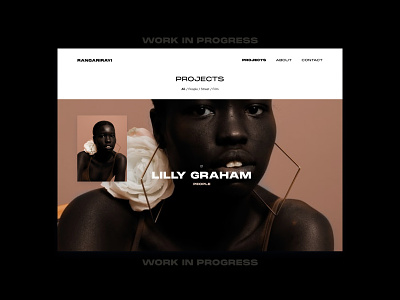 WIP - Photographer Portfolio #Gallery Hover design flat gallery minimal portfolio ui website