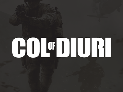 Col Of Diuri branding call of duty design edition game game art illustration nurd typography ui ux vector vrandeo