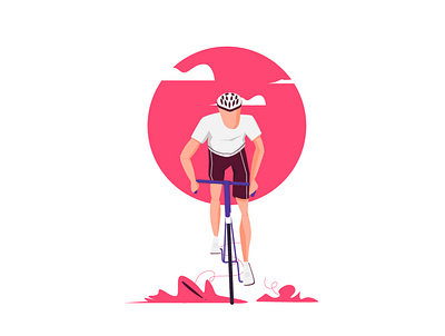 sunset cycling ]cycling logo cartoon design cycle cycler cycling cycling illustration cycling kit illustration illustrations men cycling sarwar ahmed shafi sunset cycling ui ux