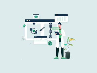 Accountant Selecting multiple option illustration 2d illustration accountant accountant advocate app app illustration landing page illustration minimal illustration multiple option multiple option option illustration option illustration web illustration