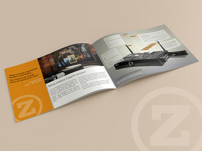 Brochure for Zappiti brochure design catalog design cinema edition indesign template