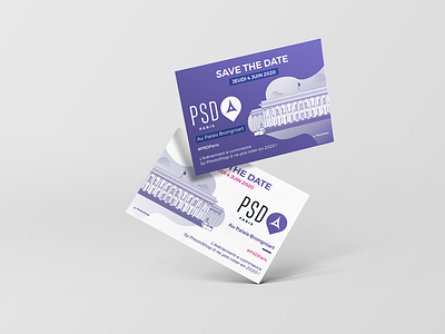 Save The Date PestaShopDay Paris2019 building event flyer illustration paris prestashop savethedate