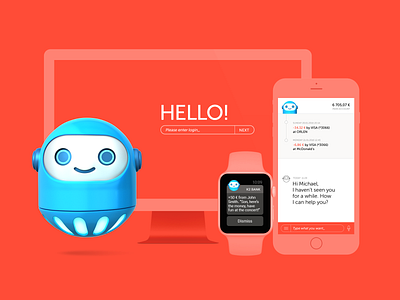 The Future of Banking banking banking app bot bot design ui user experience user inteface ux web design