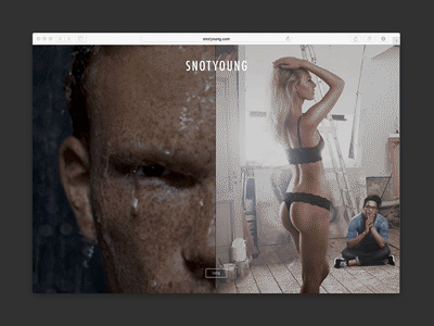 New website! animation carousel full screen gif girl photography slider snotyoung video