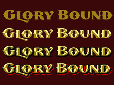 Glory Bound Tattoo Parlour lettering old school type vintage
