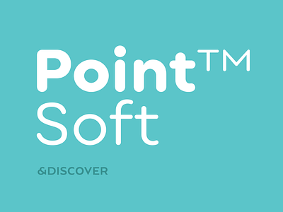 Point™ Soft Typeface brand clean fonts geometric logo round soft type type design typefaces