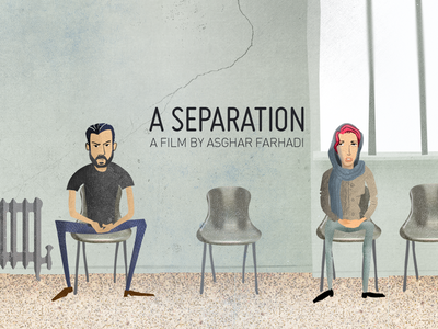 A Separation a separation asghar farhadi cinema fanart illustration movie persian poster