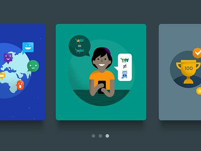 Translate community illustrations badge boy globe google google translate google translate community illustration material design translate community translation