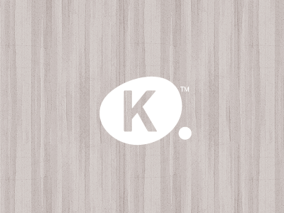 Kdot blob k logo round