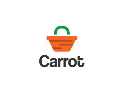 Carrot basket carrot cart orange shopping