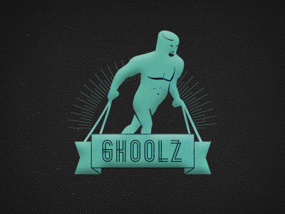 Ghoolz crest ghoolz ghoul logo monster ribbon