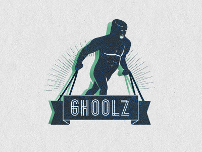 Ghoolz Inverse crest ghoolz ghoul logo monster ribbon