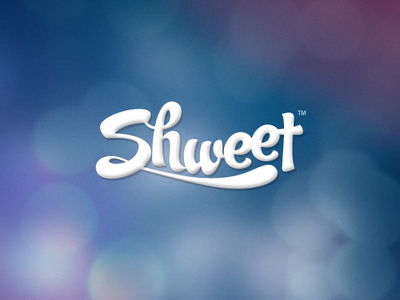 The Story of Shweet blue bokeh branding product management shweet type typography ui ux