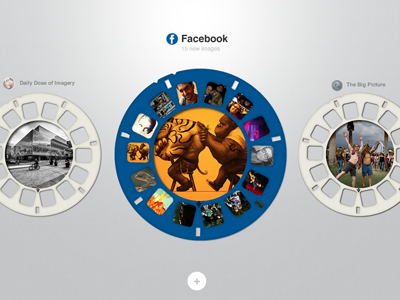 Photo Reel circle facebook ipad minimal photos round simple viewer