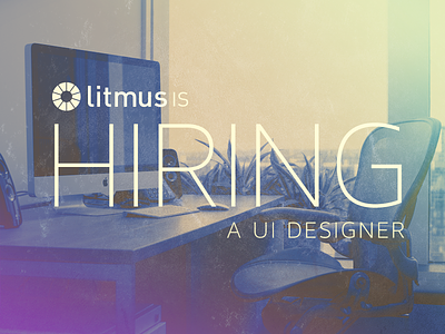 Hiring hiring jobs litmus type on image type on photo typography