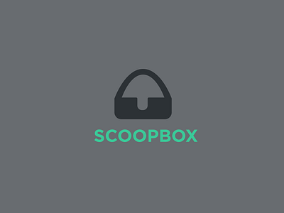 Scoopbox2 brand clean email icon inbox logo mailbox minimal scoop scooping simple