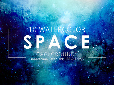 Space Watercolor Backgrounds artistic backdrop background download freebie nebula space watercolor watercolour web element winter