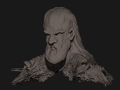 Nord King 3d got illustration medieval skyrim z brush zbrush