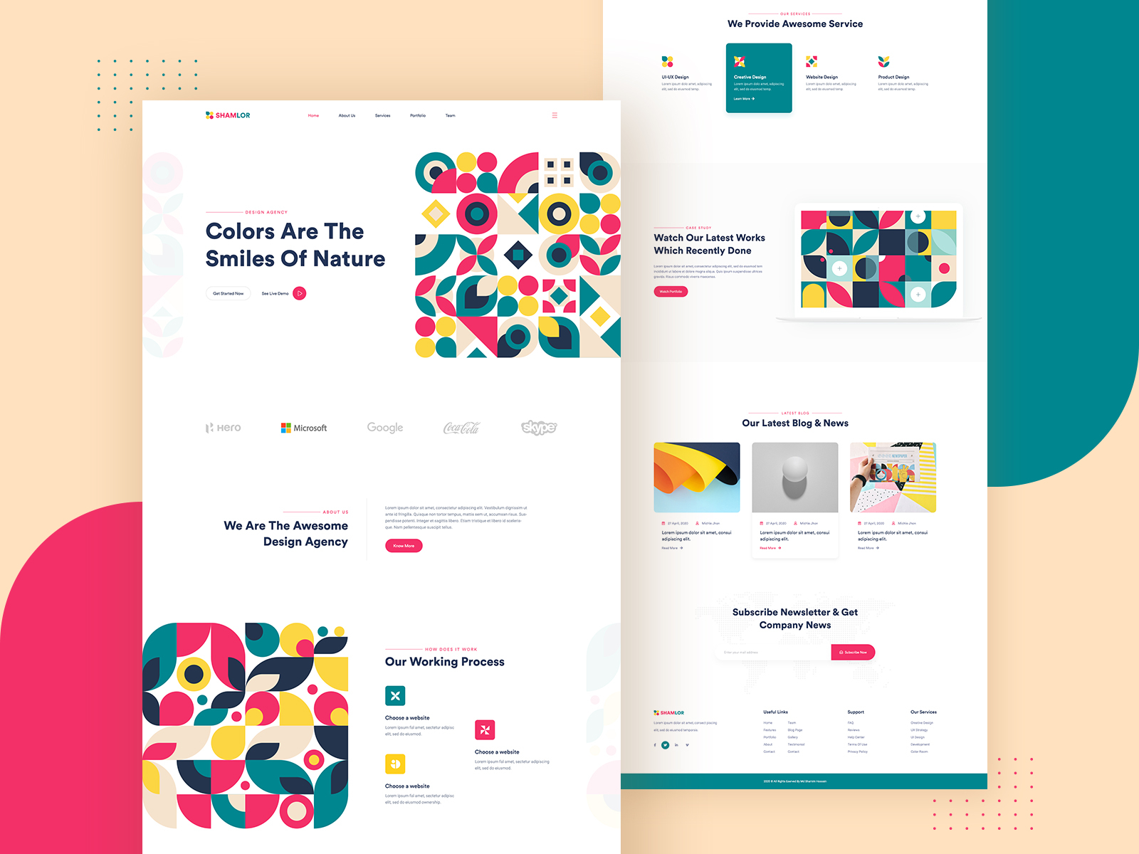 Design Agency Landing Page by Md Shamim Hossain on Dribbble