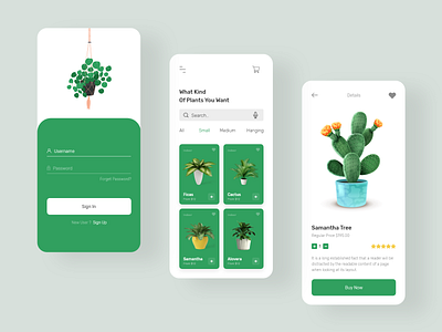 Plant shop App Design clean clean ui ecommerce ecommerce app ecommerce shop green illustration ios mobile app mobile app design mobile application mobile ui onboarding screen online shop plant plant shop app ui ux