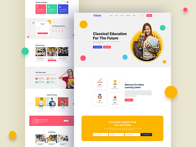 Online Education Learning Landing Page