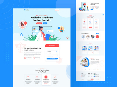 Medical Website Landing Page Design by Md Shamim Hossain on Dribbble