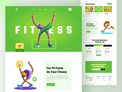 Workout Website UI Explorations