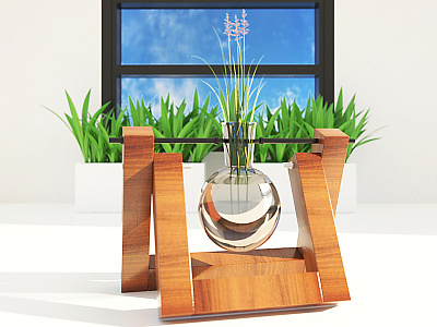 Plant 3d model 3dmax photoshop render vray