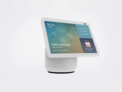 Echo Show 10 Alexa Responses: Greeting amazon color design echo show illustration motion design ui ux