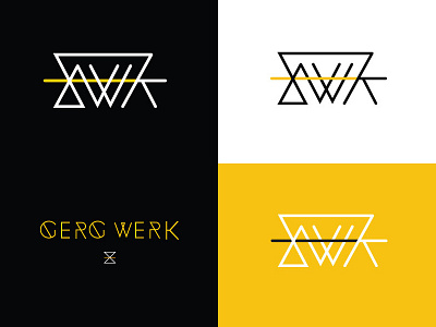 gergwerk logomark branding design icon logo mark typography