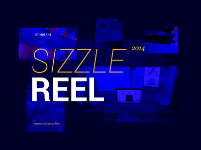 sizzle reel poster frame branding card design identity reel type typography