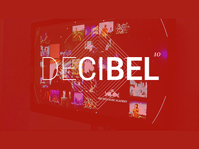 decibel poster frame branding design type typography