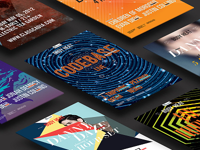 body heat poster series branding dance design identity illustration layout party posters type typography