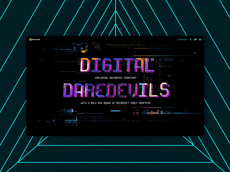 digital daredevils article 80s animation branding design gif layout pattern type typography ui web web design