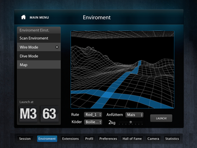 Sonar iPad App app fishing ipad ui