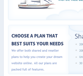 Hosting blue boat cloud clouds hosting plan shared