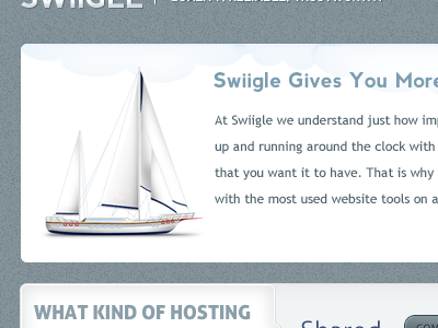 Swiigle blue boat clouds gray hosting swiigle