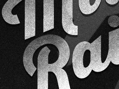 Mt. Rainier mountain texture type typography wpa
