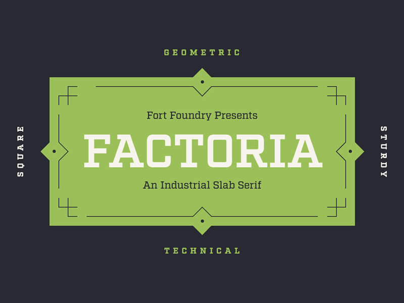 Factoria factoria font serif slab slab serif type design typeface